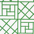 Schumacher Trellis Safari Green Wallpaper