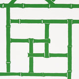 Schumacher Trellis Safari Green Wallpaper