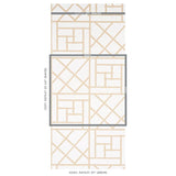Schumacher Trellis Sand Wallpaper