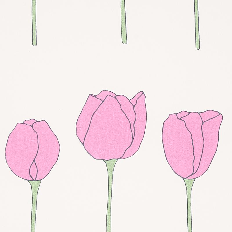 Schumacher Edie Pink Ladies Wallpaper