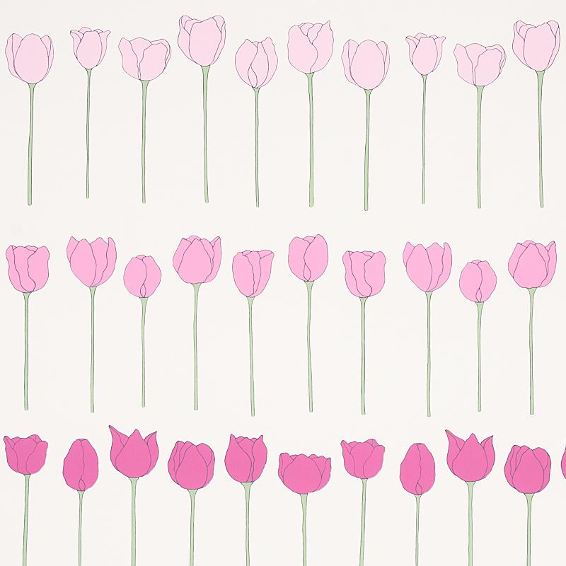 Schumacher Edie Pink Ladies Wallpaper