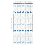 Schumacher Edie Blue Parrot Wallpaper