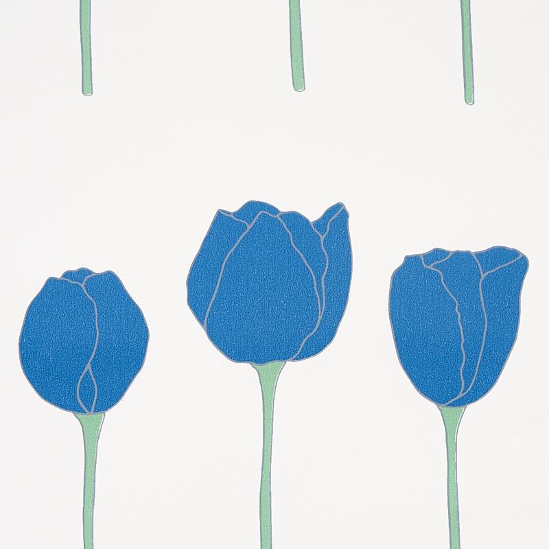 Schumacher Edie Blue Parrot Wallpaper