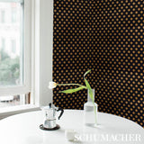 Schumacher Lady Black & Gold Wallpaper