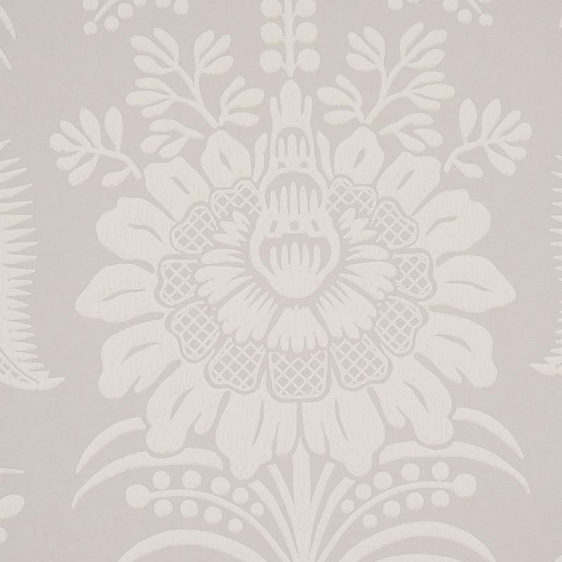 Schumacher Greta Grey Wallpaper