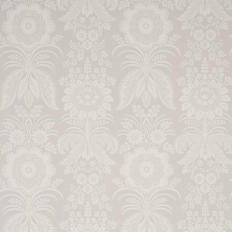 Schumacher Greta Grey Wallpaper