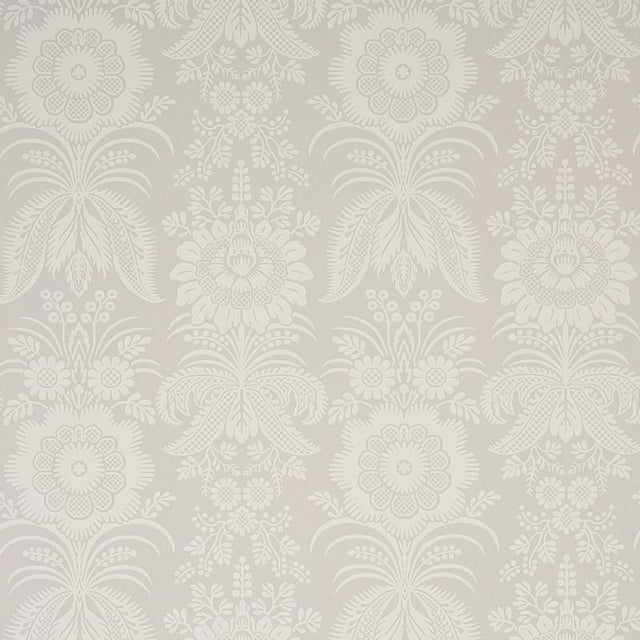 Schumacher Greta Grey Wallpaper
