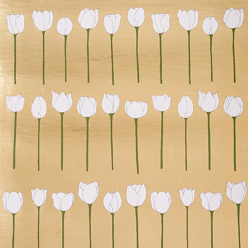 Schumacher Edie Metallic Glam Gold Wallpaper