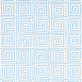 Schumacher Trousdale Aqua Wallpaper