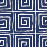 Schumacher Trousdale Midnight Blue Wallpaper