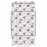 Schumacher Floralia Sisal Parchment Wallpaper