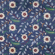 Schumacher Floralia Sisal Indigo Wallpaper