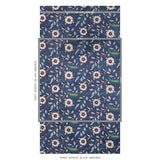Schumacher Floralia Sisal Indigo Wallpaper