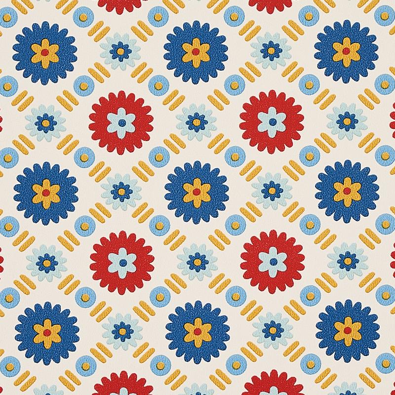 Schumacher Larissa Ivory Wallpaper