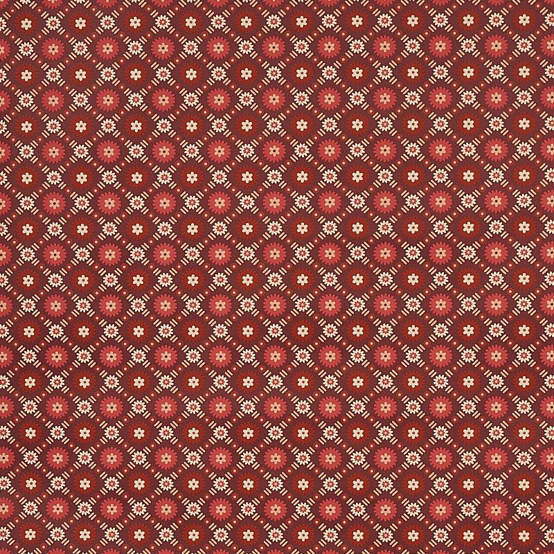 Schumacher Larissa Burgundy Wallpaper