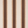 Schumacher Etruscan Stripe Brown Wallpaper