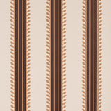 Schumacher Etruscan Stripe Brown Wallpaper