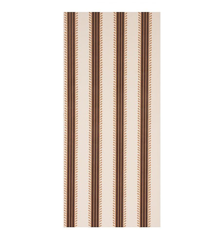 Schumacher Etruscan Stripe Brown Wallpaper