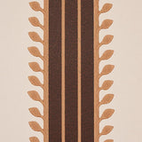 Schumacher Etruscan Stripe Brown Wallpaper