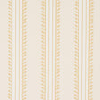 Schumacher Etruscan Stripe Ivory & Ochre Wallpaper