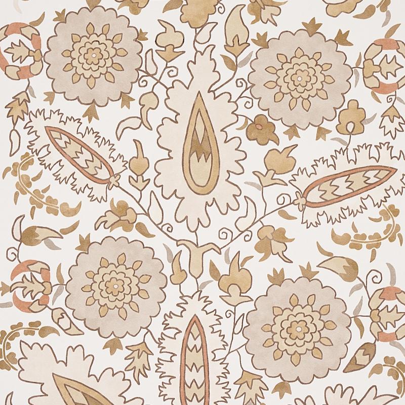 Schumacher Anatolia Natural Wallpaper