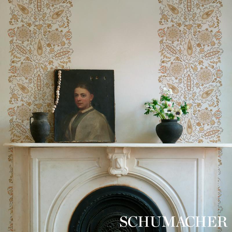 Schumacher Anatolia Natural Wallpaper