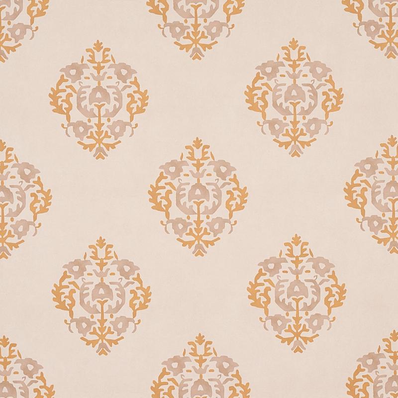 Schumacher Constantine Natural & Ocher Wallpaper