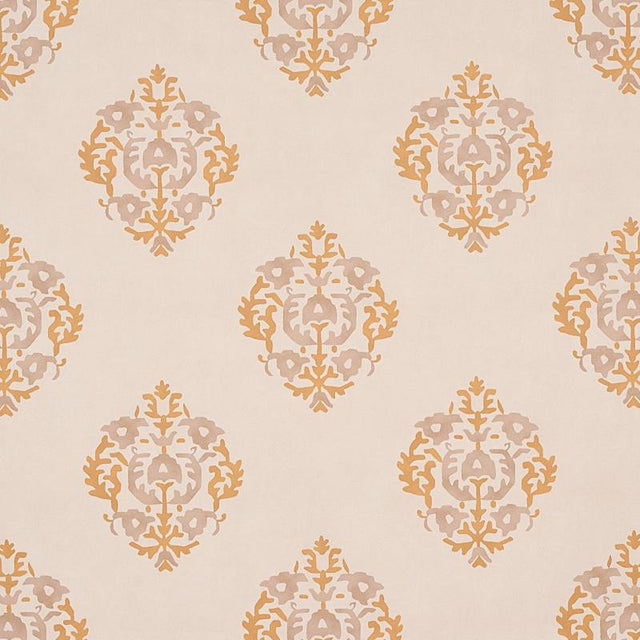 Schumacher Constantine Natural & Ocher Wallpaper
