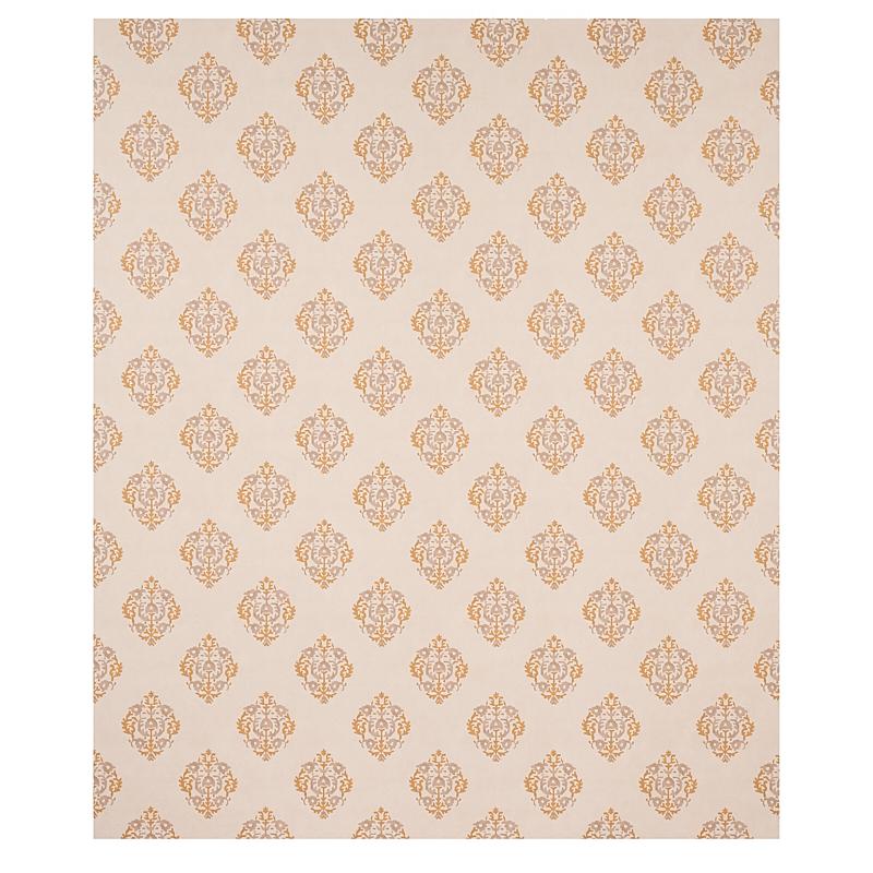 Schumacher Constantine Natural & Ocher Wallpaper