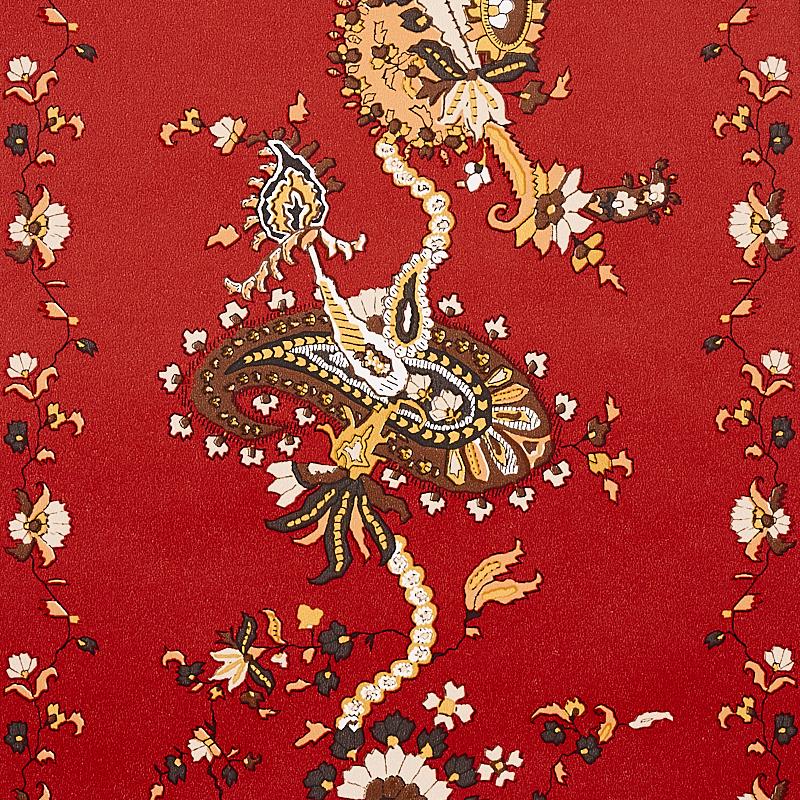 Schumacher Elena Paisley Stripe Pompeii Wallpaper