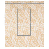 Schumacher Saz Paisley Ochre Wallpaper