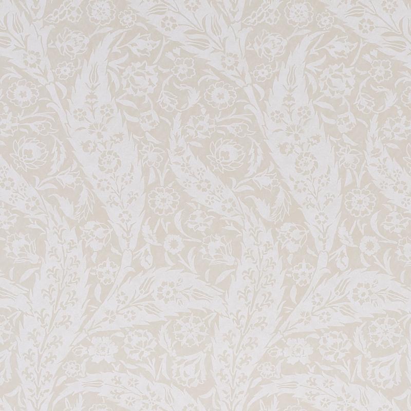Schumacher Saz Paisley Ivory Wallpaper