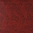 Schumacher Saz Paisley Burgundy Wallpaper