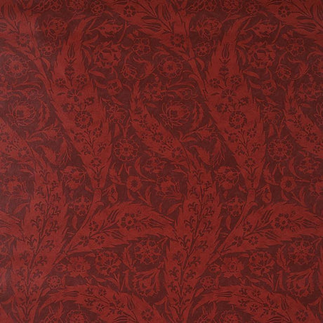 Schumacher Saz Paisley Burgundy Wallpaper