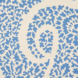 Schumacher Ambala Paisley Sisal Bright Blue Wallpaper