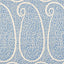 Schumacher Ambala Paisley Sisal Bright Blue Wallpaper