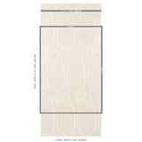 Schumacher Ambala Paisley Sisal Slate Wallpaper