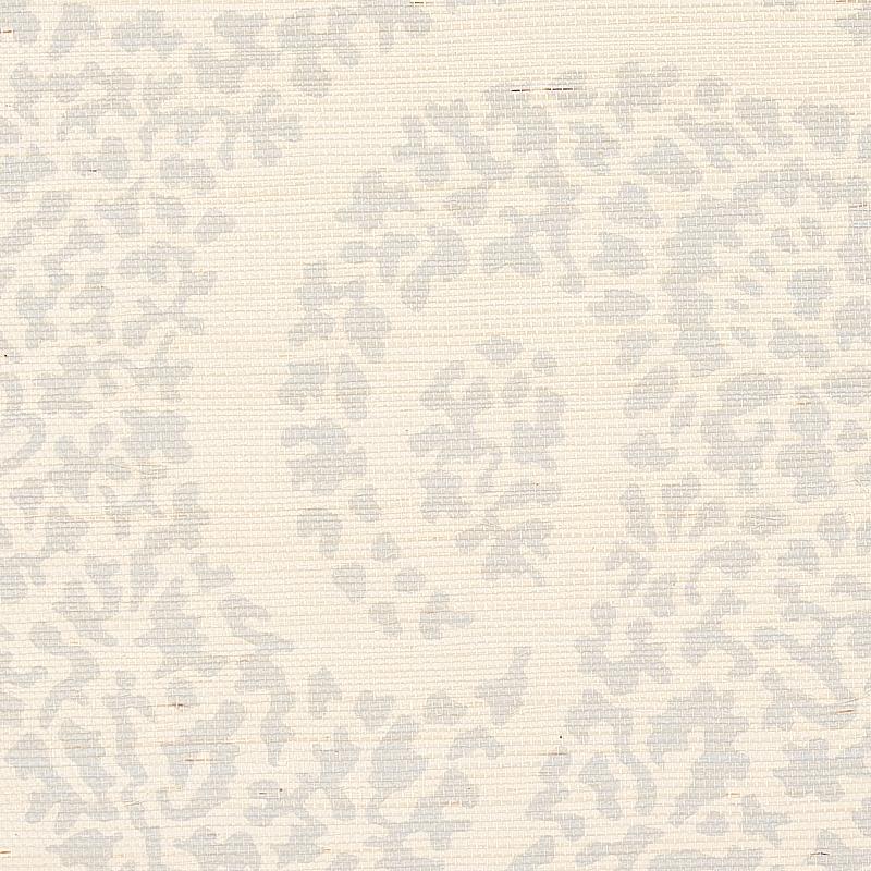 Schumacher Ambala Paisley Sisal Slate Wallpaper