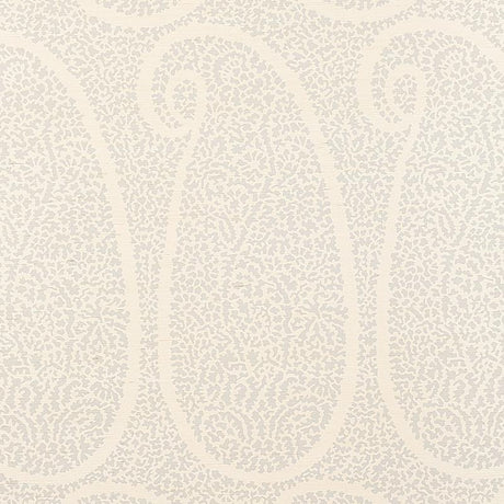 Schumacher Ambala Paisley Sisal Slate Wallpaper