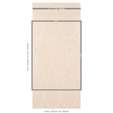 Schumacher Ambala Paisley Sisal Blush Wallpaper