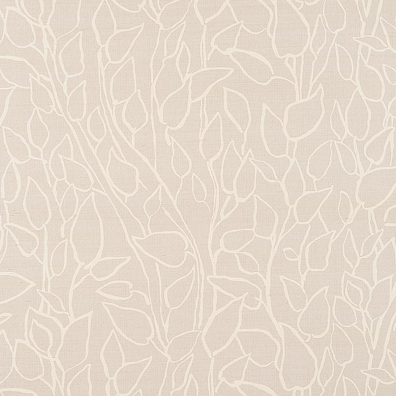 Schumacher Solandra Vine Sisal Grey Wallpaper