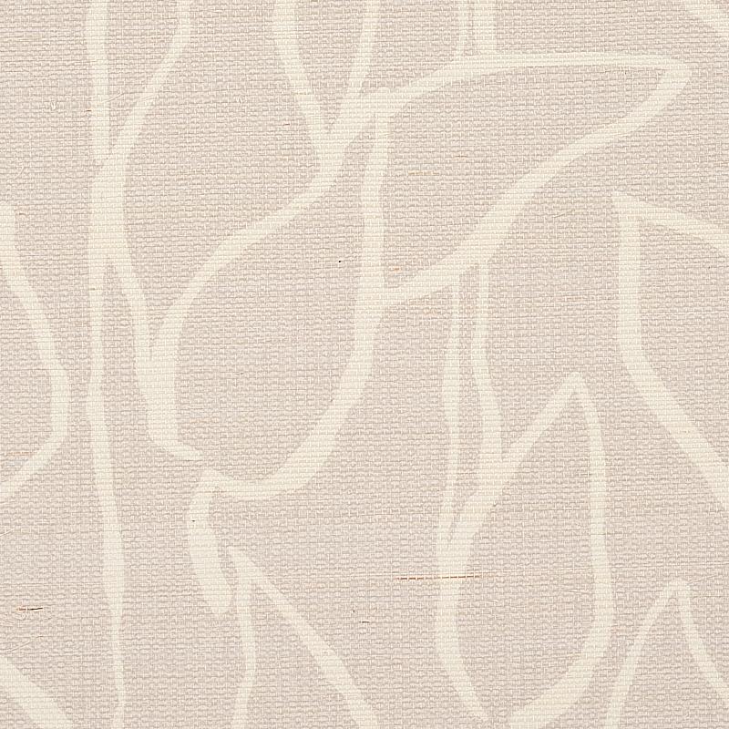 Schumacher Solandra Vine Sisal Grey Wallpaper