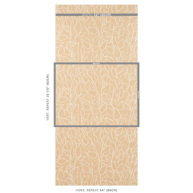 Schumacher Solandra Vine Sisal Straw Wallpaper