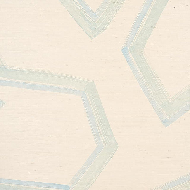 Schumacher Enzo Sisal Blue Wallpaper