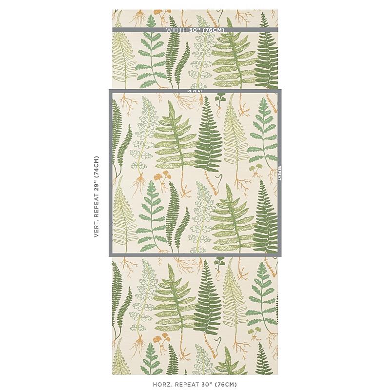 Schumacher Halcott Sisal Forest Wallpaper