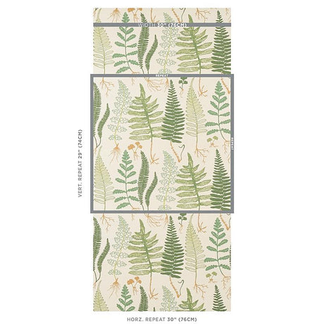 Schumacher Halcott Sisal Forest Wallpaper