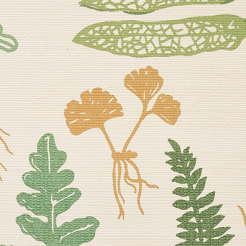 Schumacher Halcott Sisal Forest Wallpaper