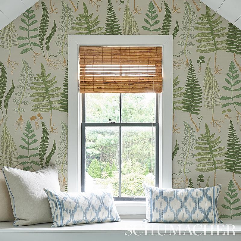 Schumacher Halcott Sisal Forest Wallpaper