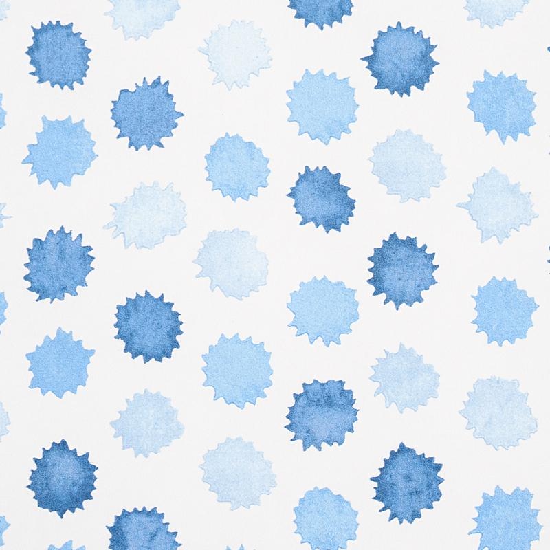 Schumacher Mini Bursts Blues Wallpaper