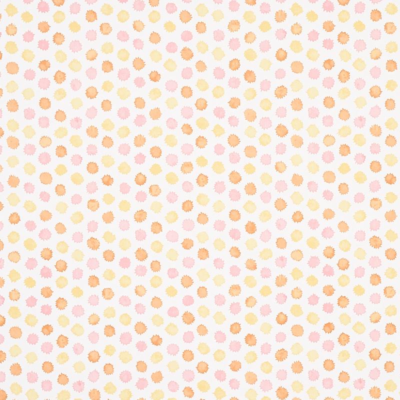 Schumacher Mini Bursts Yellow & Pink Wallpaper